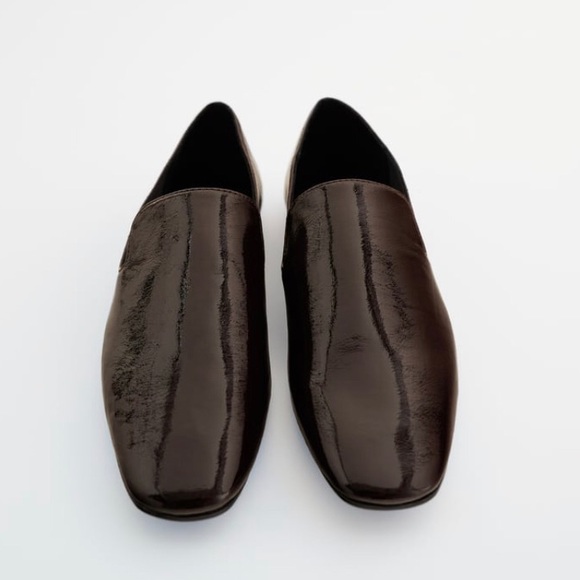 Zara | Low Heel Loafers Size 7.5 Brown - Picture 6 of 8